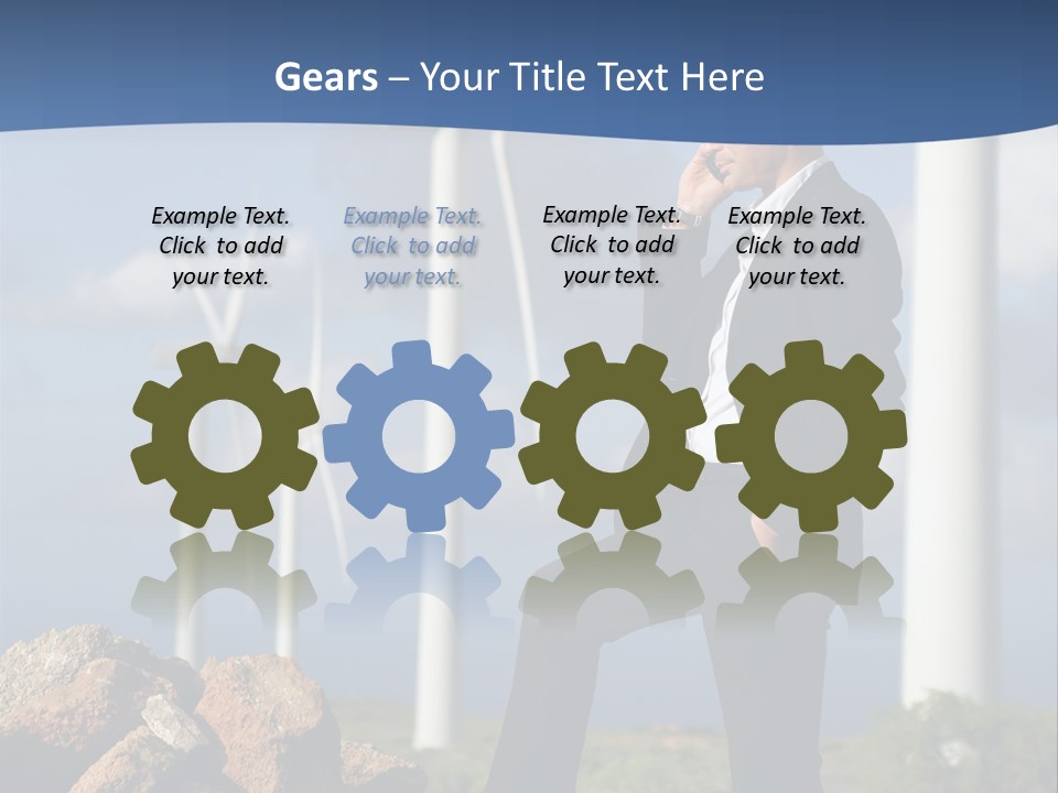 Telephone Propeller Outdoors PowerPoint Template