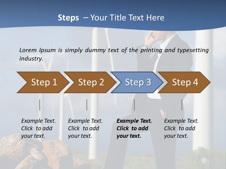 Telephone Propeller Outdoors PowerPoint Template
