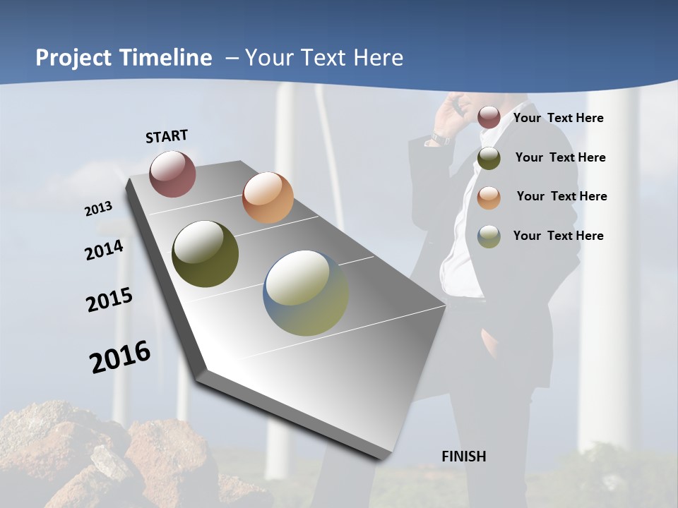 Telephone Propeller Outdoors PowerPoint Template