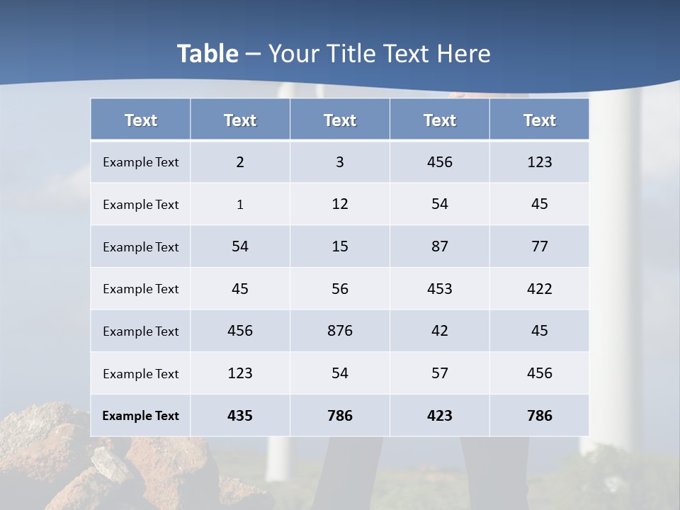 Telephone Propeller Outdoors PowerPoint Template