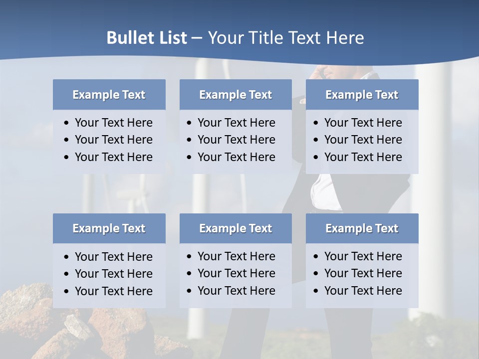 Telephone Propeller Outdoors PowerPoint Template