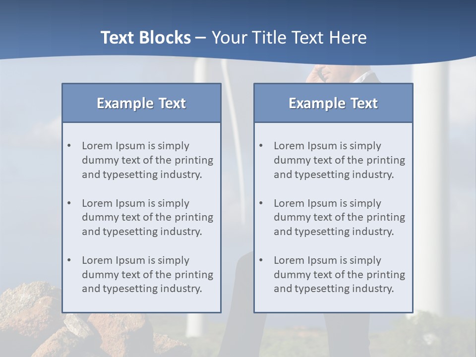 Telephone Propeller Outdoors PowerPoint Template