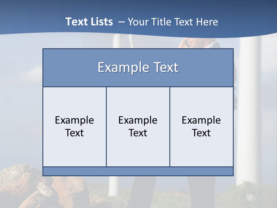 Telephone Propeller Outdoors PowerPoint Template