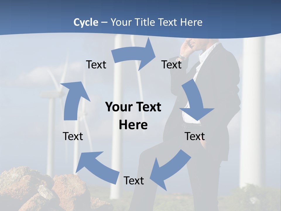 Telephone Propeller Outdoors PowerPoint Template