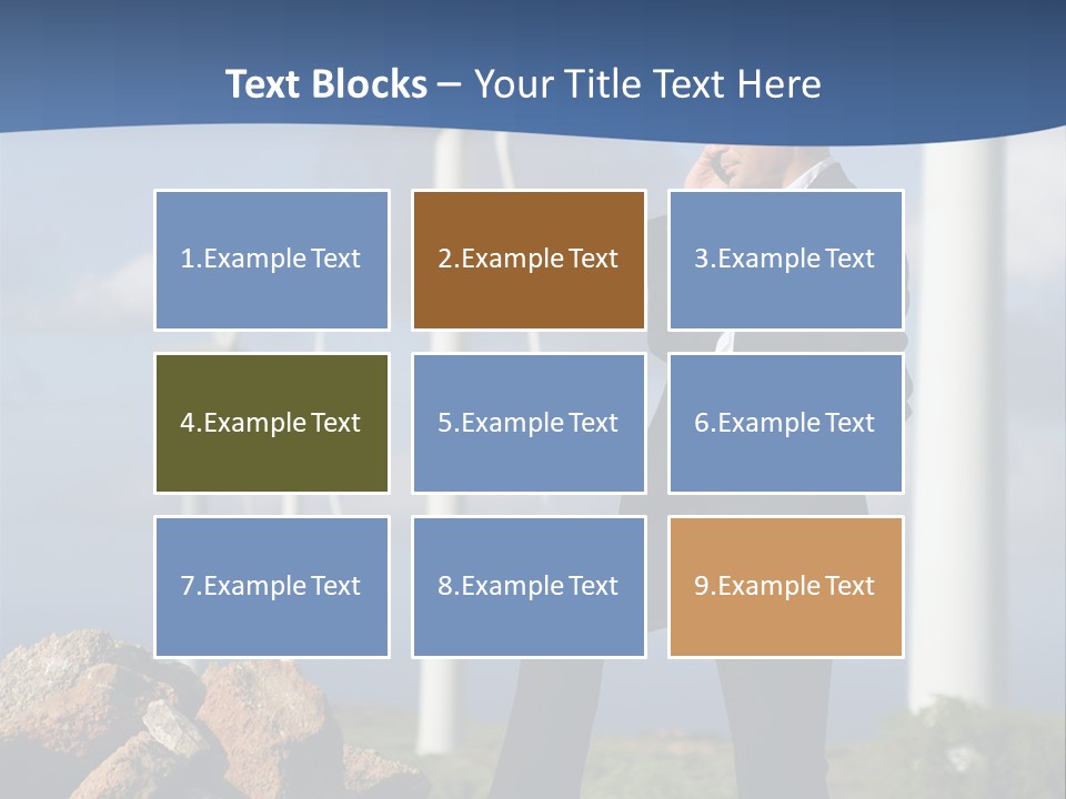 Telephone Propeller Outdoors PowerPoint Template