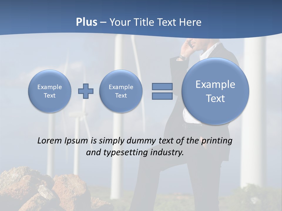 Telephone Propeller Outdoors PowerPoint Template