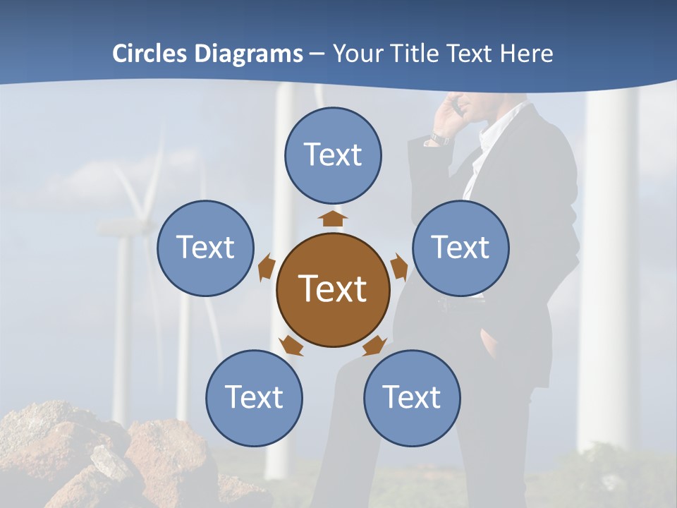 Telephone Propeller Outdoors PowerPoint Template