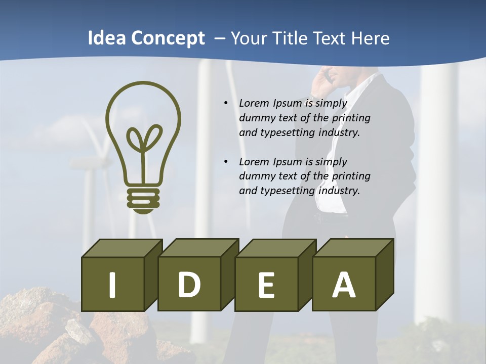 Telephone Propeller Outdoors PowerPoint Template