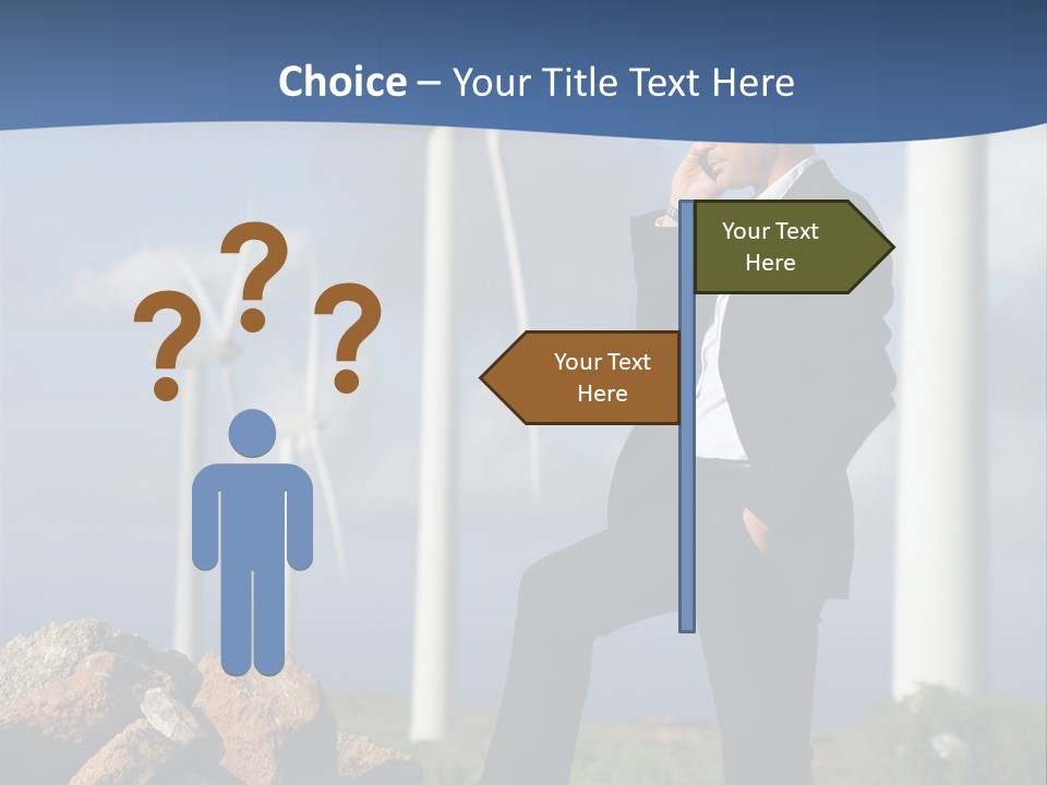 Telephone Propeller Outdoors PowerPoint Template