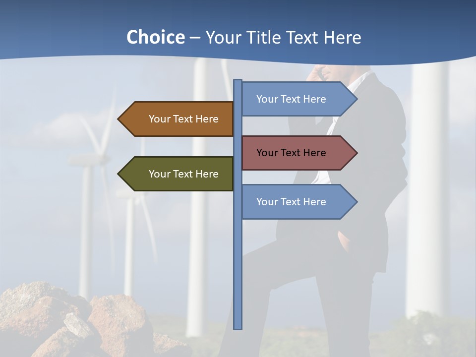 Telephone Propeller Outdoors PowerPoint Template
