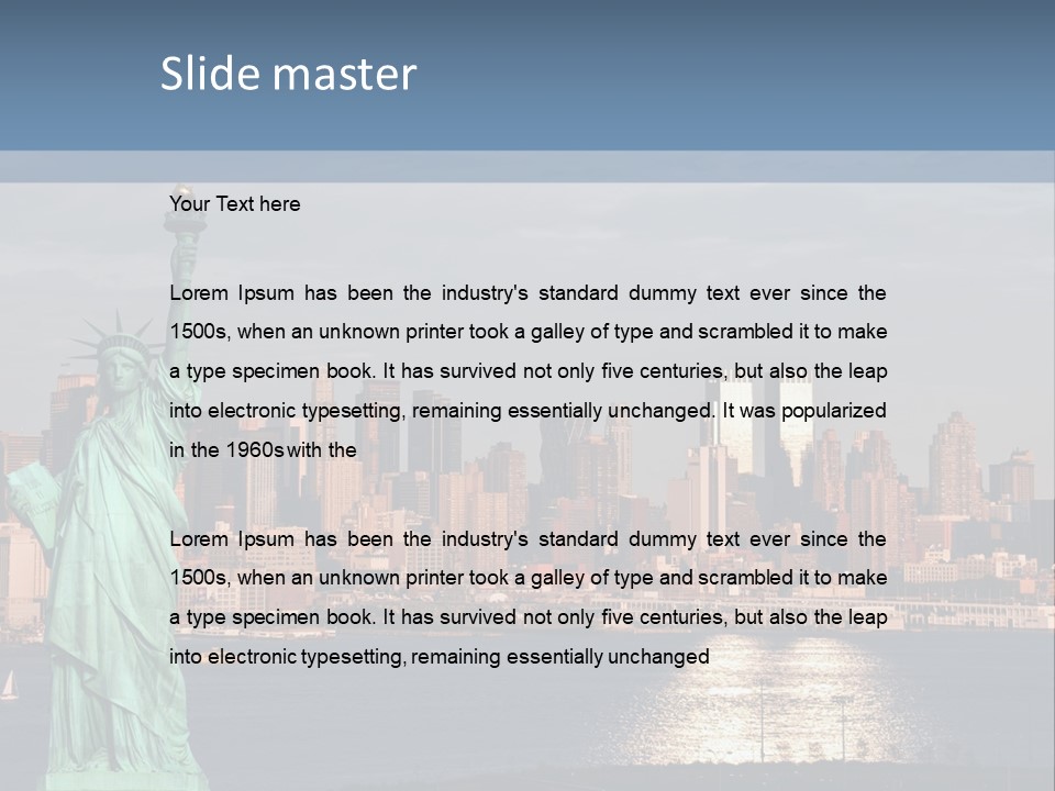 River Scenic Icon PowerPoint Template