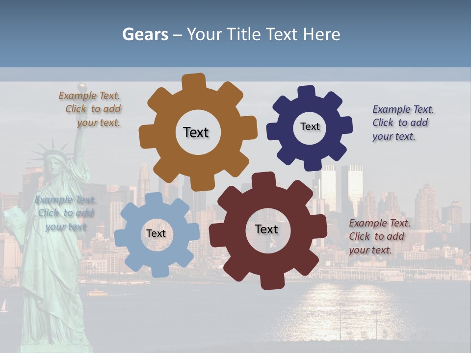 River Scenic Icon PowerPoint Template