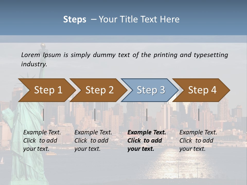 River Scenic Icon PowerPoint Template