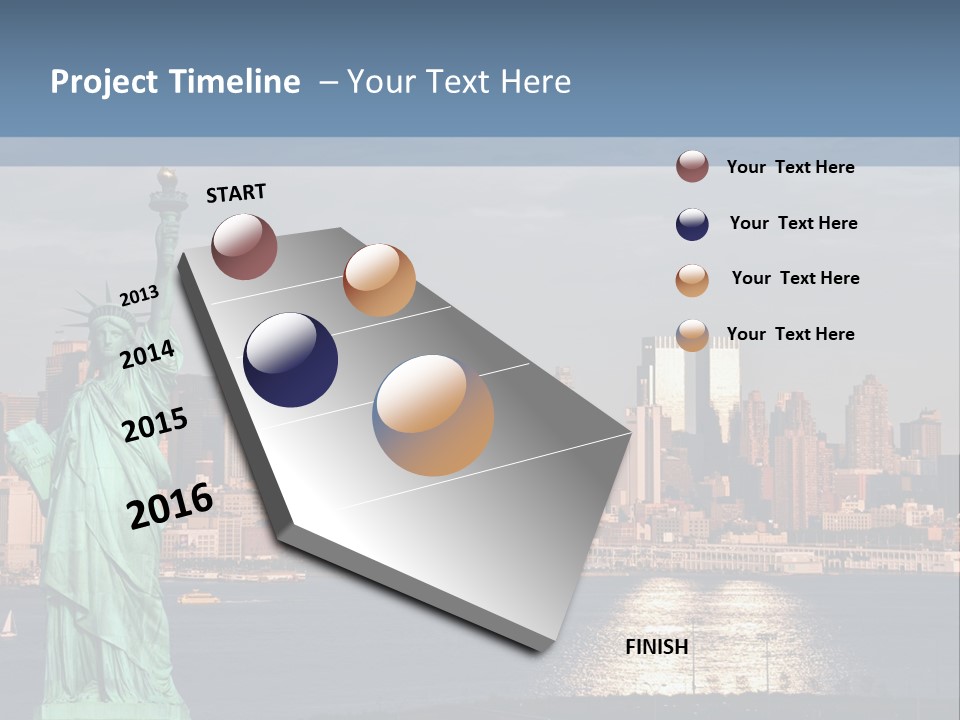 River Scenic Icon PowerPoint Template