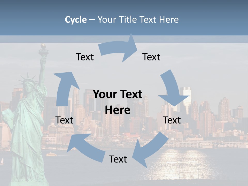 River Scenic Icon PowerPoint Template