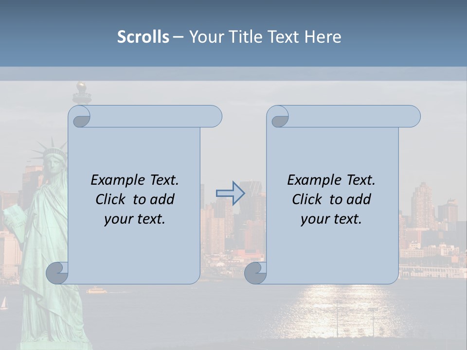 River Scenic Icon PowerPoint Template