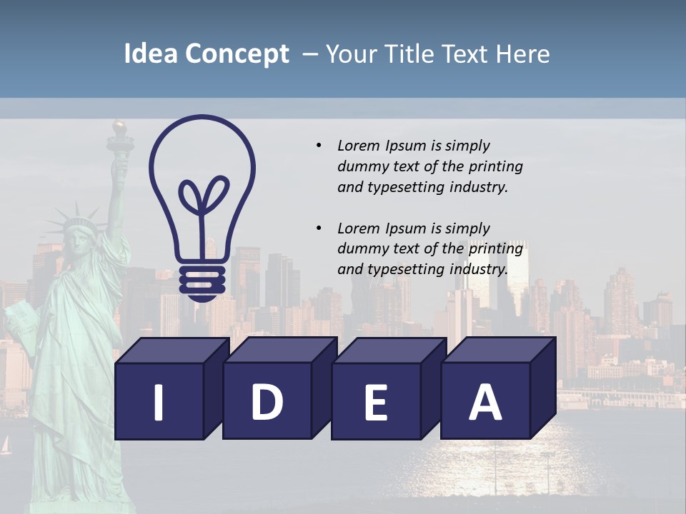River Scenic Icon PowerPoint Template
