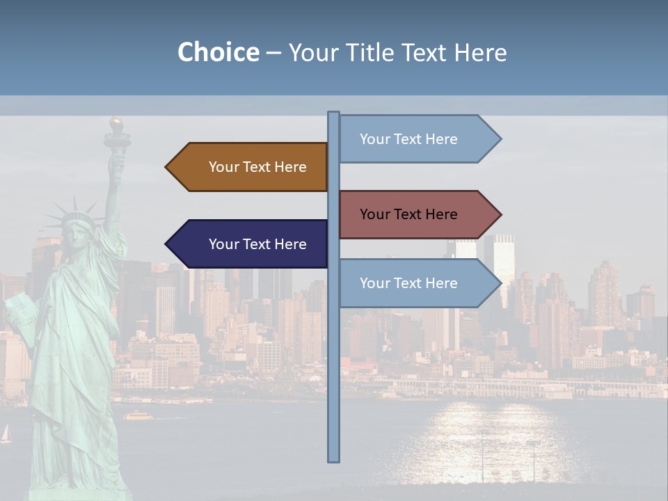 River Scenic Icon PowerPoint Template