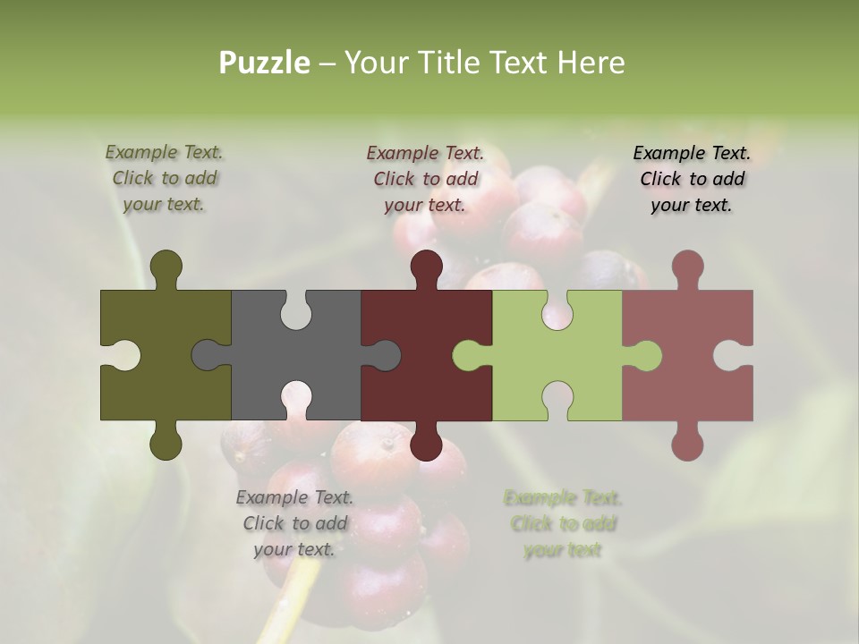 Coffee Bean Red PowerPoint Template