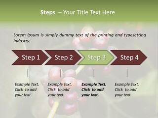 Coffee Bean Red PowerPoint Template
