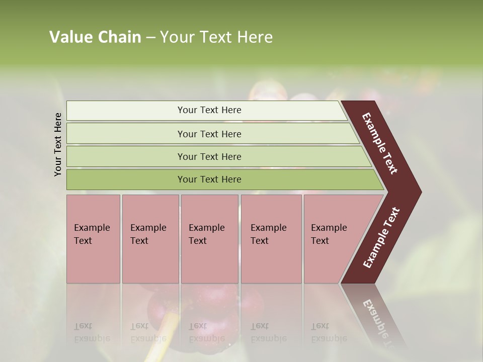 Coffee Bean Red PowerPoint Template