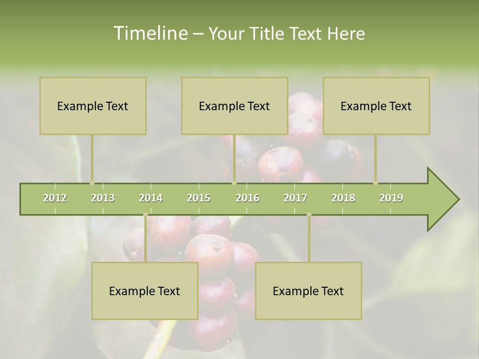 Coffee Bean Red PowerPoint Template
