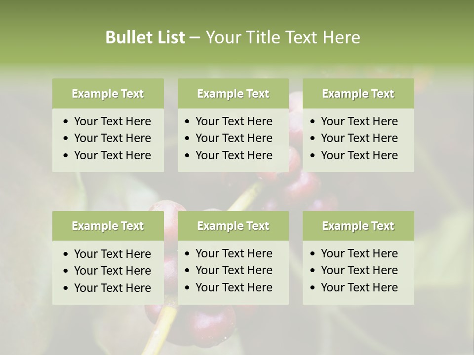 Coffee Bean Red PowerPoint Template