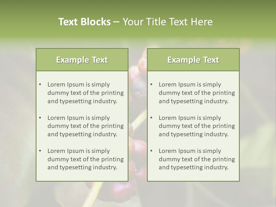 Coffee Bean Red PowerPoint Template