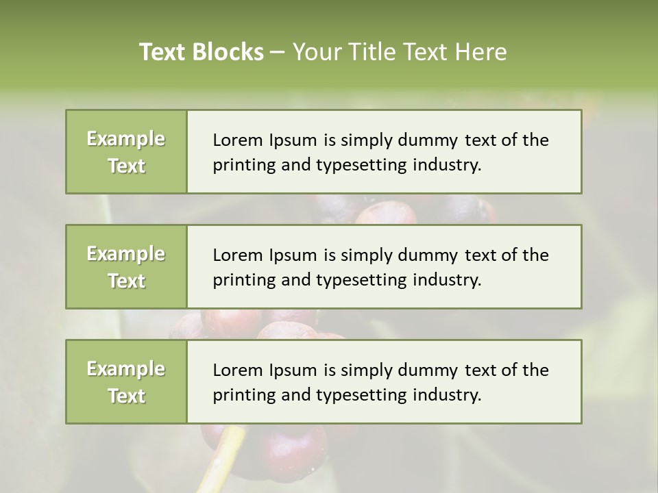 Coffee Bean Red PowerPoint Template