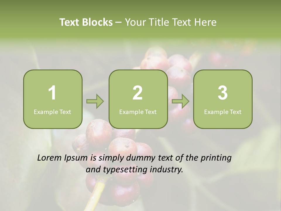 Coffee Bean Red PowerPoint Template