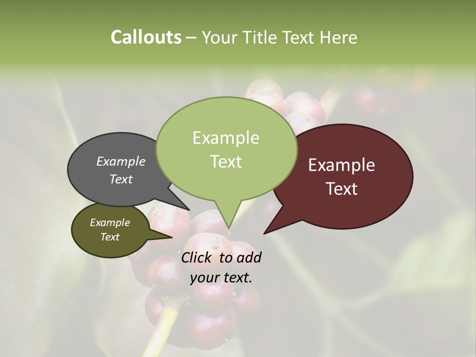 Coffee Bean Red PowerPoint Template