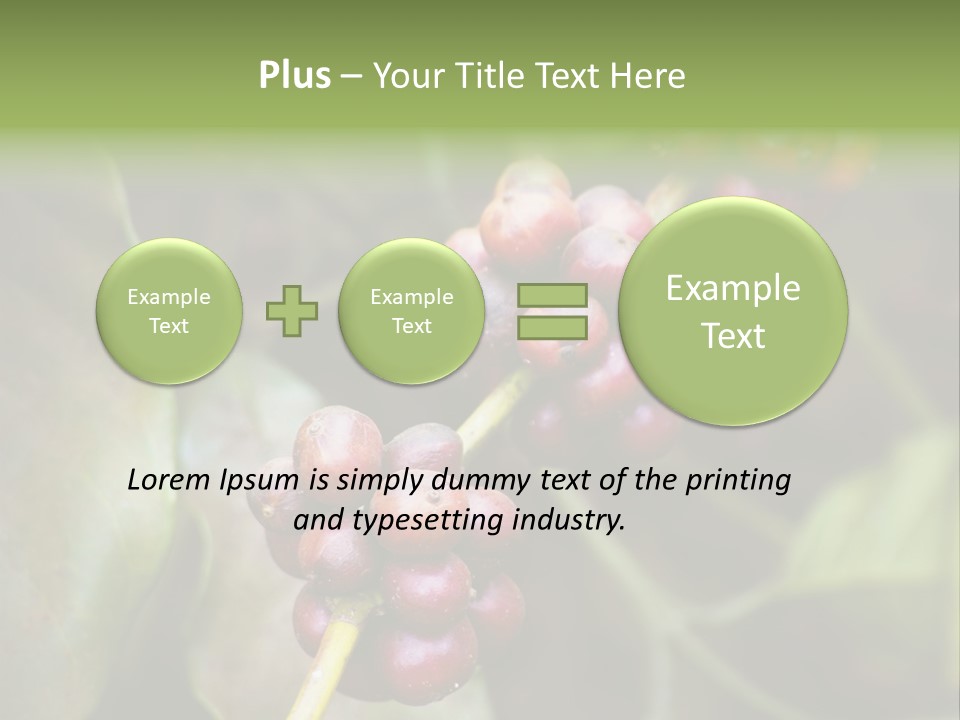 Coffee Bean Red PowerPoint Template