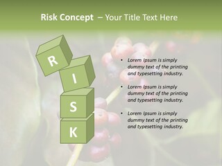 Coffee Bean Red PowerPoint Template