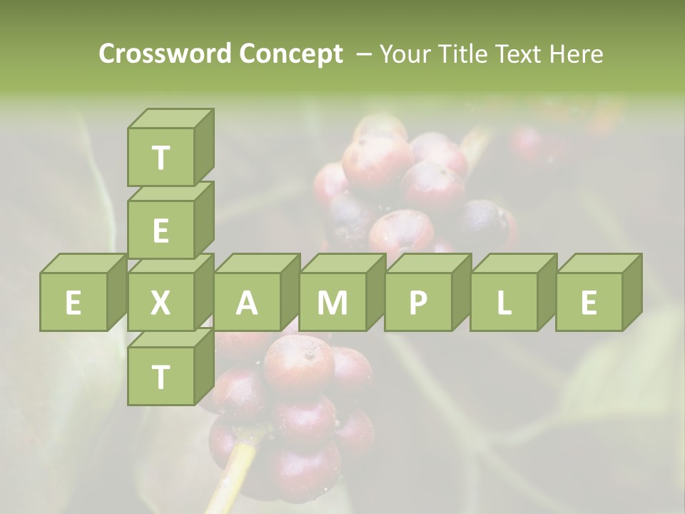 Coffee Bean Red PowerPoint Template