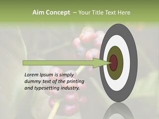 Coffee Bean Red PowerPoint Template