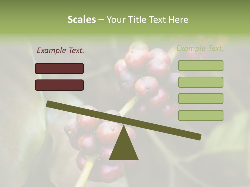 Coffee Bean Red PowerPoint Template