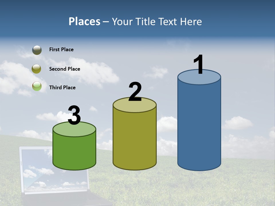 Freedom Blue Mobility PowerPoint Template