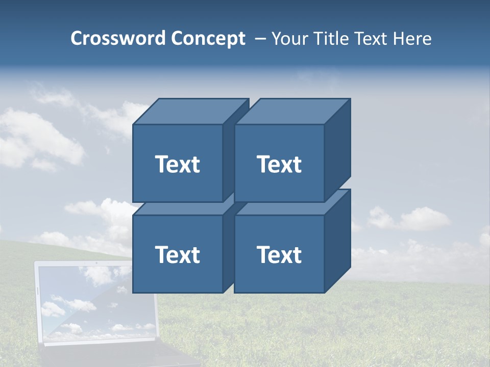 Freedom Blue Mobility PowerPoint Template