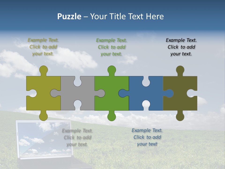 Freedom Blue Mobility PowerPoint Template