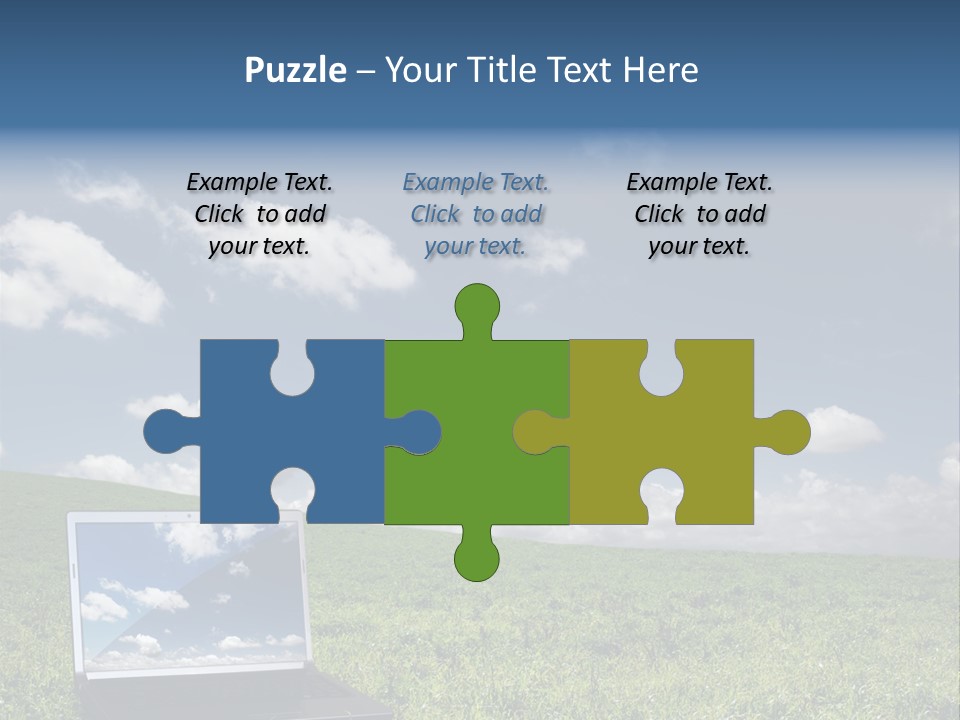 Freedom Blue Mobility PowerPoint Template