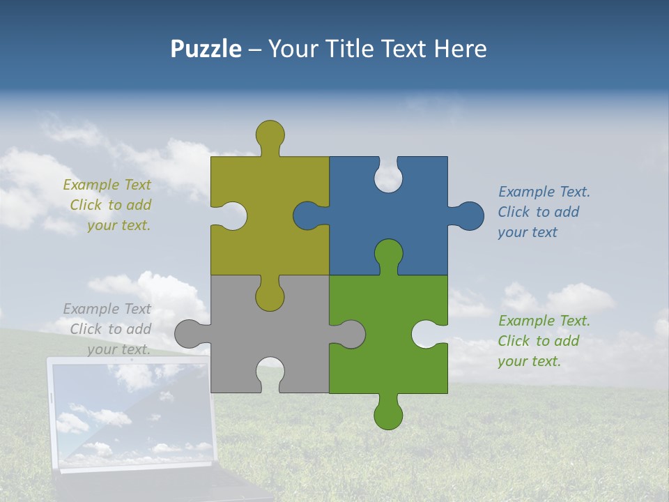 Freedom Blue Mobility PowerPoint Template