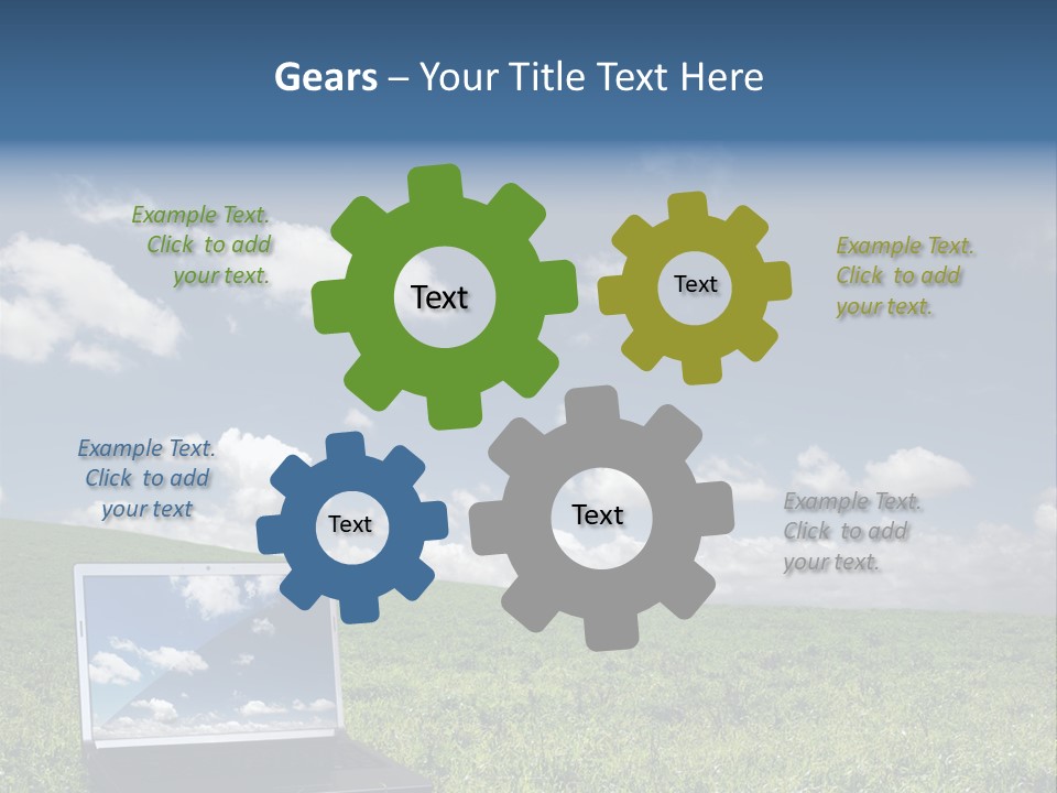 Freedom Blue Mobility PowerPoint Template