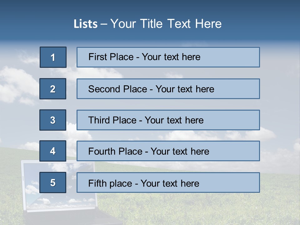 Freedom Blue Mobility PowerPoint Template