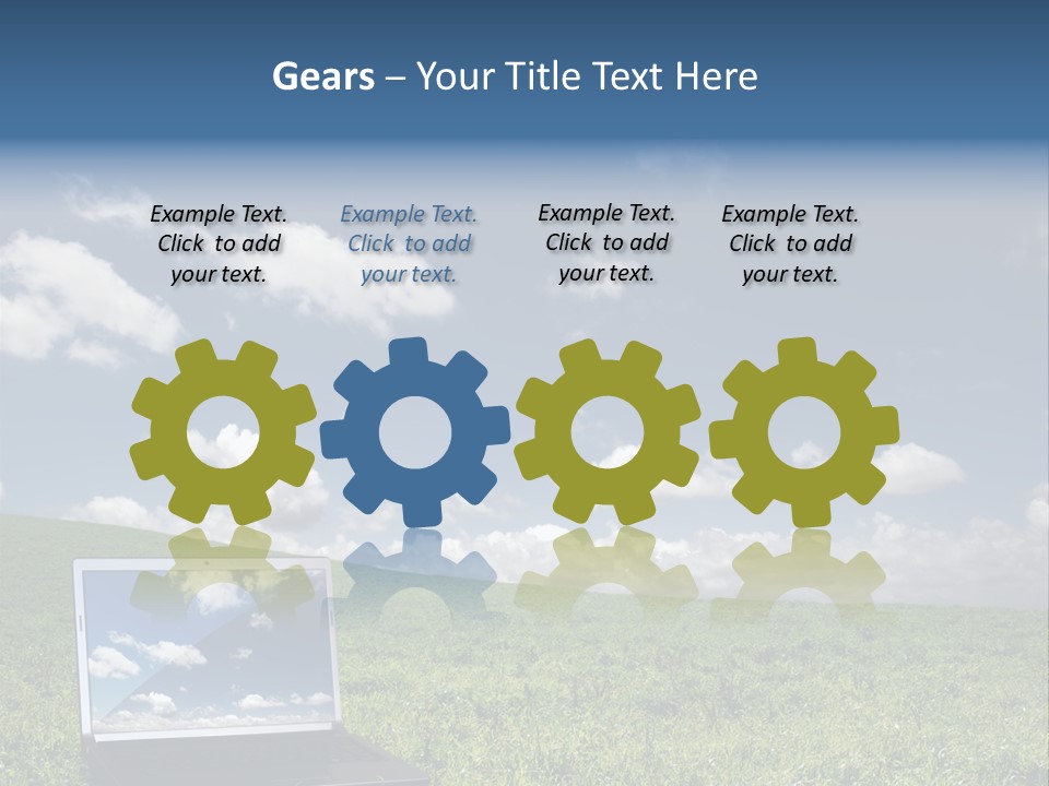 Freedom Blue Mobility PowerPoint Template