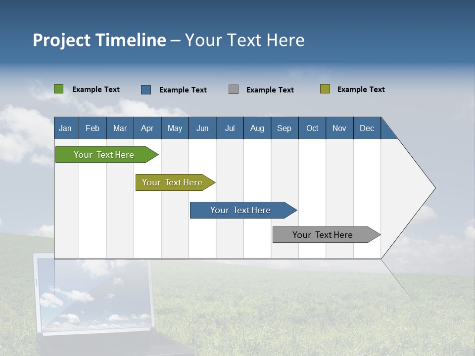 Freedom Blue Mobility PowerPoint Template