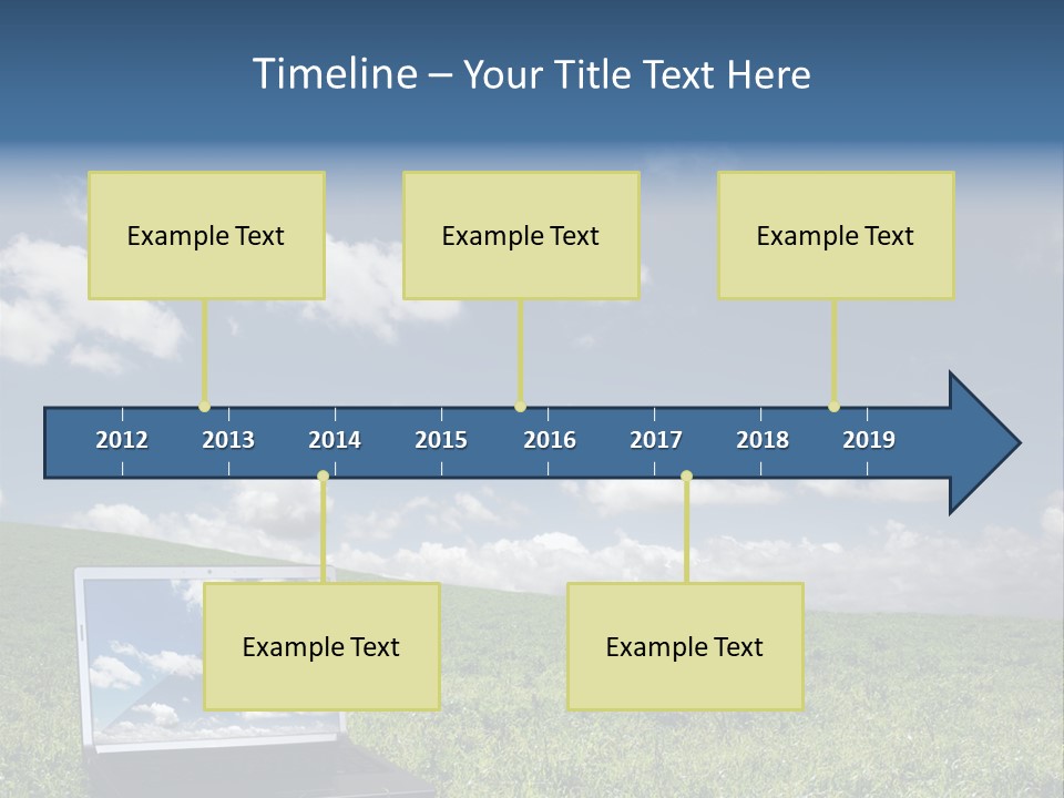 Freedom Blue Mobility PowerPoint Template