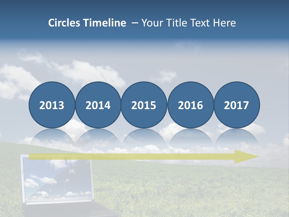 Freedom Blue Mobility PowerPoint Template