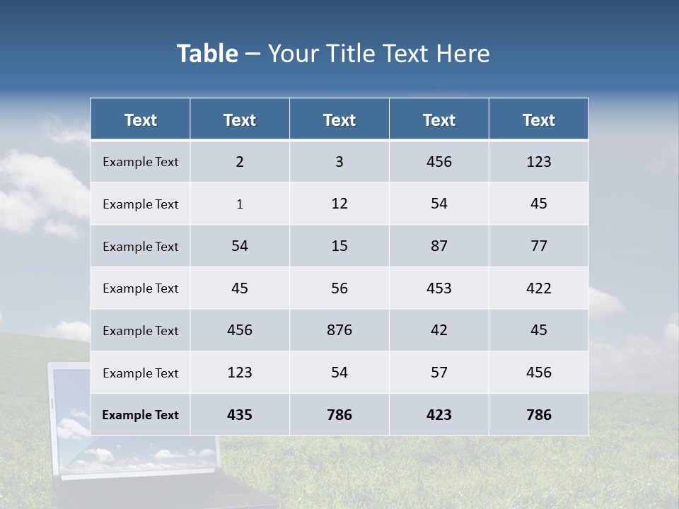 Freedom Blue Mobility PowerPoint Template