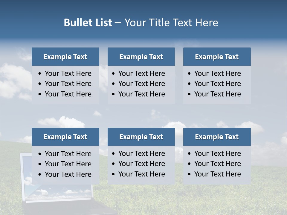 Freedom Blue Mobility PowerPoint Template