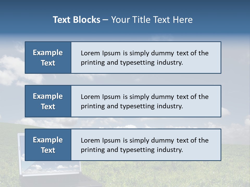 Freedom Blue Mobility PowerPoint Template